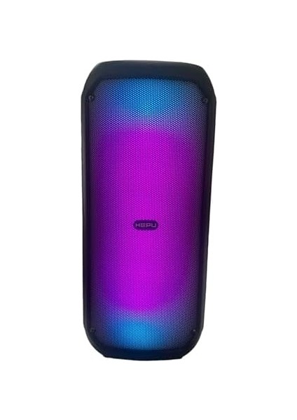 HT-959 Taşınabilir Şarjlı Bluetooth Hoparlör 4 Inç Çift Bass Rgb Işıklı Usb/bt/tf Tws Ses Sistemi