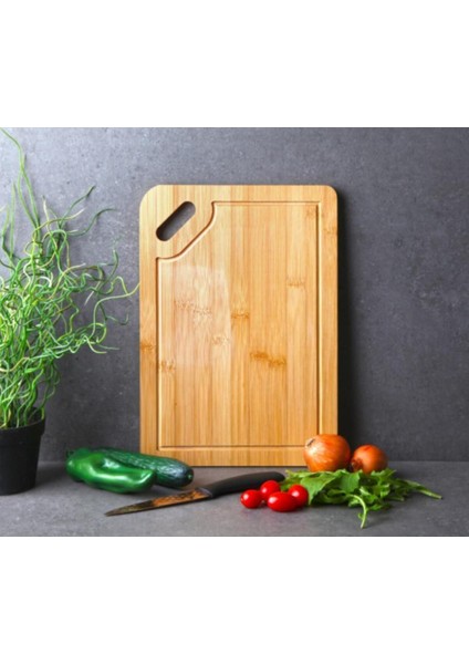 Luxury Bambu Kesme Tahtası ( 33 x 22 ) 1 Adet