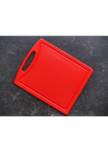 Luxury Polietilen Kesim Tahtası Kırmızı 32,5*26,5*1 cm 1 Adet