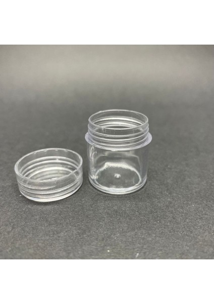 Luxury 5 ml Şeffaf Mika Krem Kavanozu Ufak Plastik Kavanoz - Akrilik Kavanoz - Küçük Kavanoz -6 Adet 1 Adet fiyatları