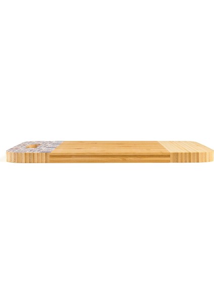 Luxury Desenli Bambu Kesme Tahtası - Bej - 36X25,5 cm 1 Adet modelleri