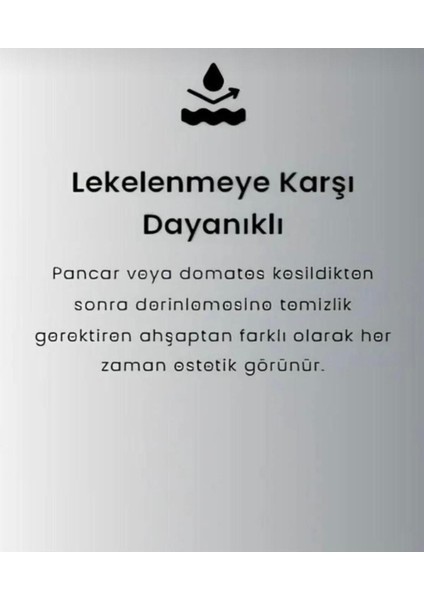 Luxury Paslanmaz Çelik Kesme Tahtası 1 Adet indirimleri