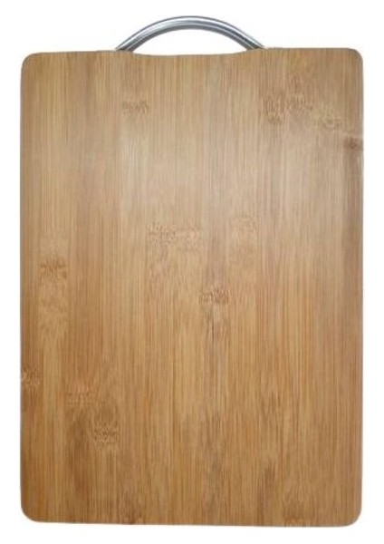 Luxury Bambu Kesim Tahtası Metal Tutacaklı Kesme Tahtası (32X22CM) 1 Adet fiyatları