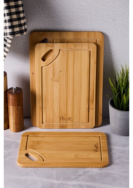 Luxury Bamboo 3 Lü Kesme Tahtası 1 Adet fiyatları