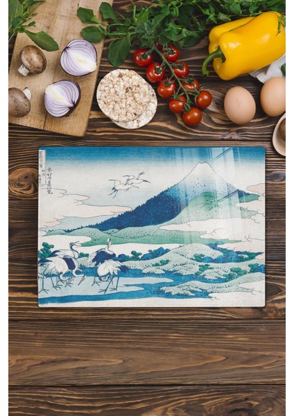 Luxury Kesme Tahtası, Yeni Nesil Doğrama Tahtası Cam, Sanat Serisi, Kalın ve Temperli Kırılmaz Cam, 21*30CM 1 Adet