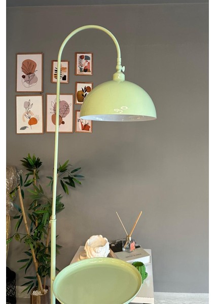 Mint Lambader Hareketli Başlık Sehpalı Modern Dekoratif Metal Oturma Odası Çalışma Odası