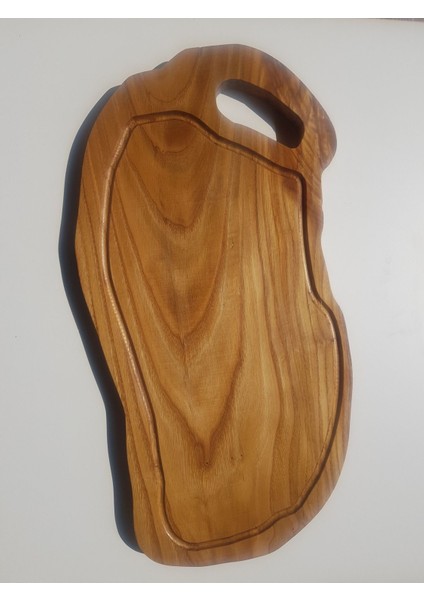 Luxury Dayanıklı Ahşap Sunum Steak ve Kesme Tahtası 19X38 1 Adet