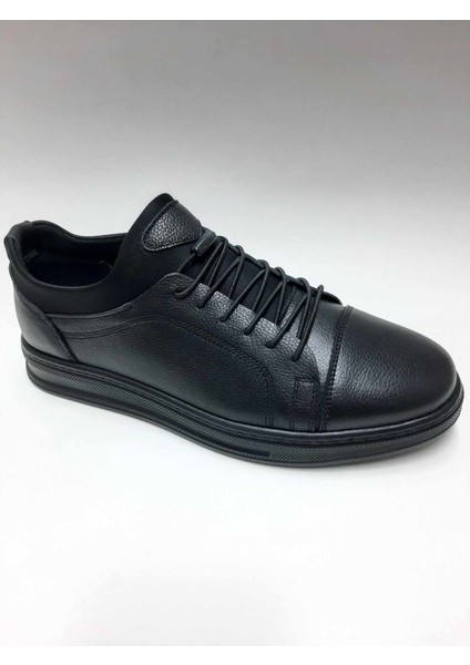 Hakiki Deri Günlük Siyah Renk Hafif Taban Yazlık Bağcıksız Erkek Ayakkabı C-855254196HSA fiyatları