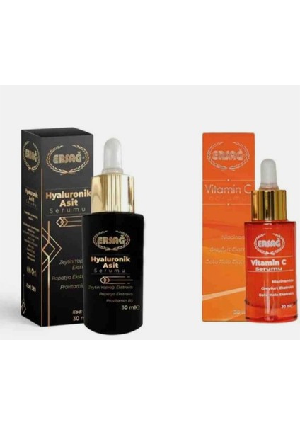 C Vitamin Serum + Hyaluronik Asit Serumu 30 ml.