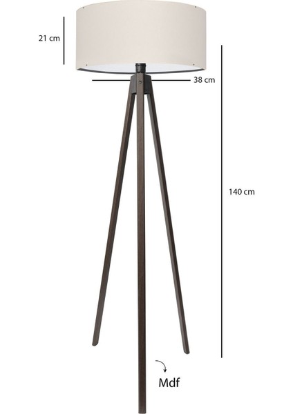 Homing Koyu Venge Ayaklı Tripod Lambader