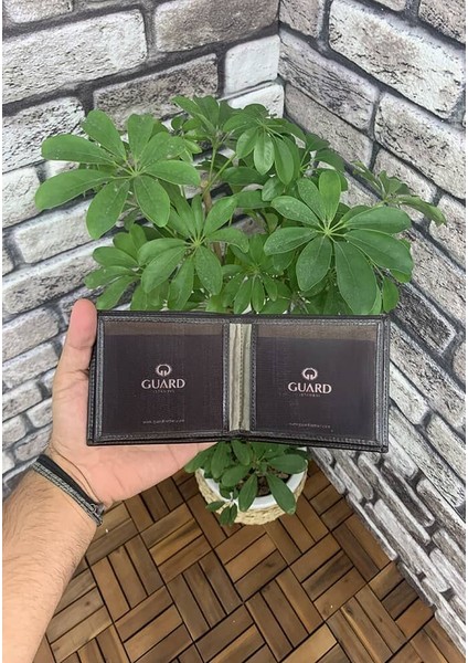 Hakiki Deri Kahverengi Çift Pisotlu Erkek Cüzdanı (T1027)