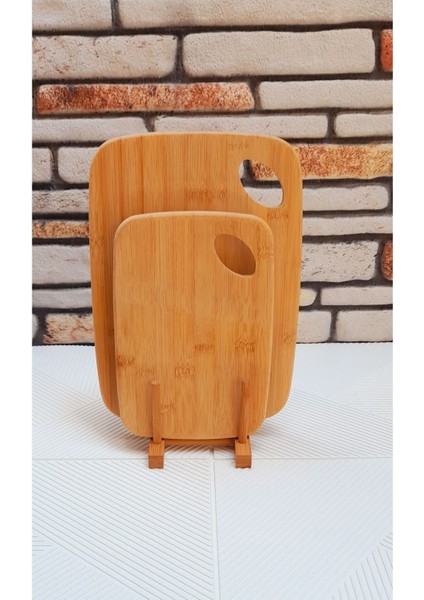 Luxury Tropikal 2li Bambu Kesme Doğrama Tahtası 26/33 cm 1 Adet