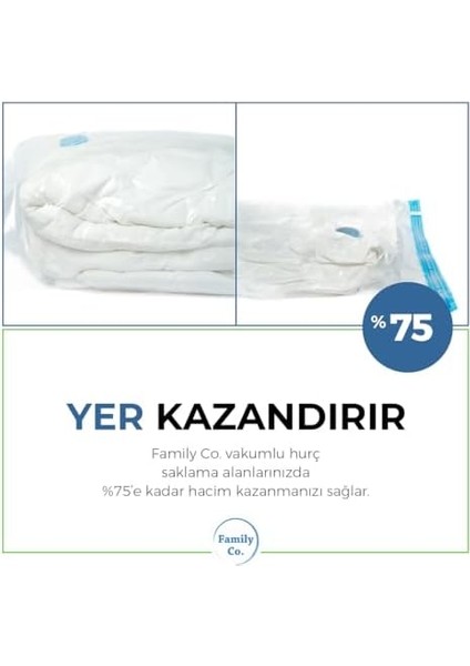 Co. Vakumlu Hurç Poşet Setleri 3 Parça 80X100-2, 100X130-1