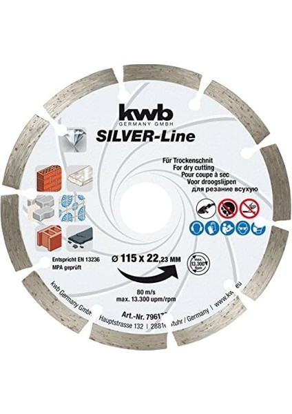 Elmas Kesici Disk 115 mm