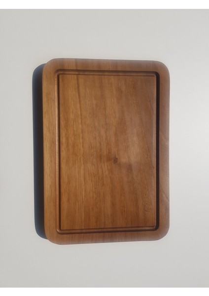 Luxury Ceviz Ahşap Sunum Steak ve Kesme Tahtası 20X29X2 Iki Adet 1 Adet
