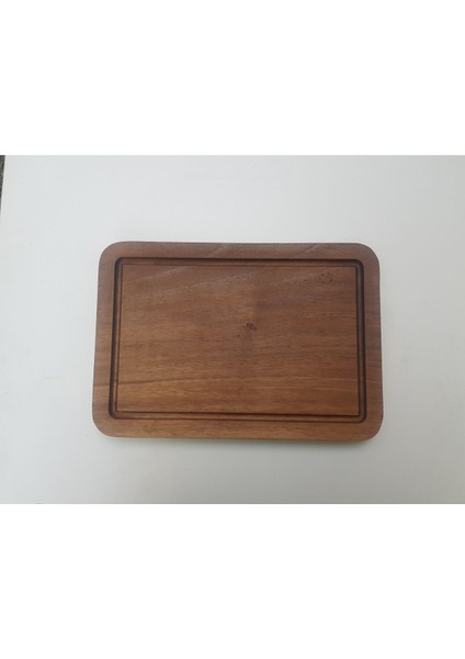 Luxury Ceviz Ahşap Sunum Steak ve Kesme Tahtası 20X29X2 Iki Adet 1 Adet