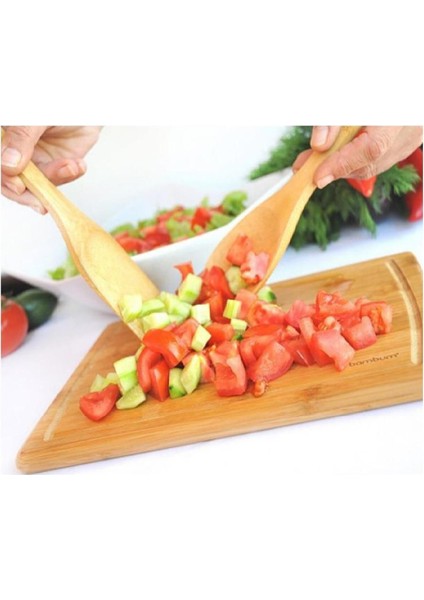 Luxury Tofu 4 Parça Bambu Mutfak Seti 1 Adet
