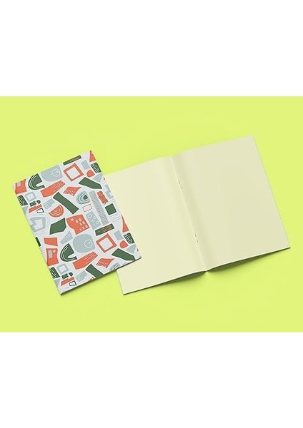 - 3'lü Çizgisiz Defter Seti 4, 14X21 Cm, A5 Boyut