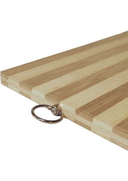 Luxury Bambu Kesme Tahtası Mutfak Kesme Tahtası 18X27CM Asma Demirli Bambu Kesim Panosu 1 Adet