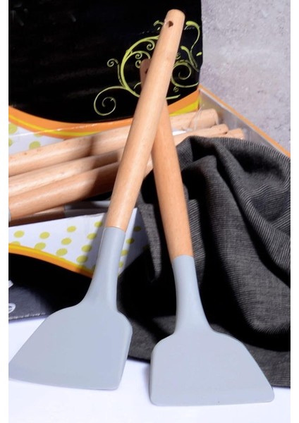 Diyarı Bambu Saplı Silikon Spatula No Color