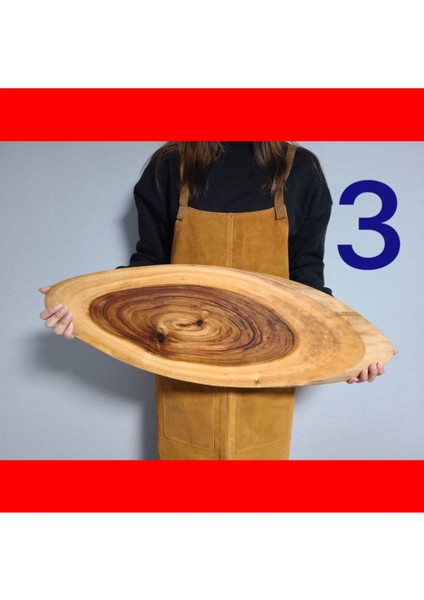 Luxury 100% Ceviz Tek Parça 30X55CM Büyük Boy Doğrama Kesme Tahtası 1 Adet
