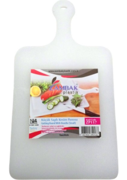 Luxury Saplı Küçük Plastik Kesim Panosu (5064) 1 Adet