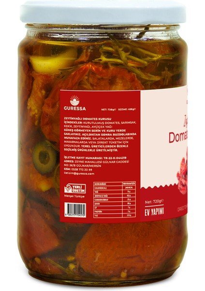Zeytinyağlı Domates Kurusu 720 gr Doğal Ev Yapımı fırsatları