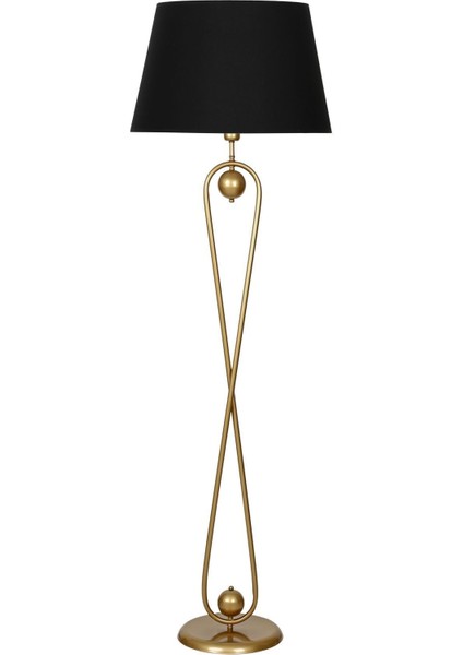 Forever Statik Eskitme Mat Gold Metal Lambader