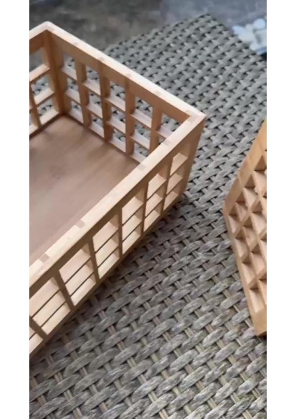 Luxury Bambu Kafes Küçük Boy Kaşıklık,organizer,çok Amaçlı Sepet,banyo,mutfak Dekor 1 Adet fiyatları