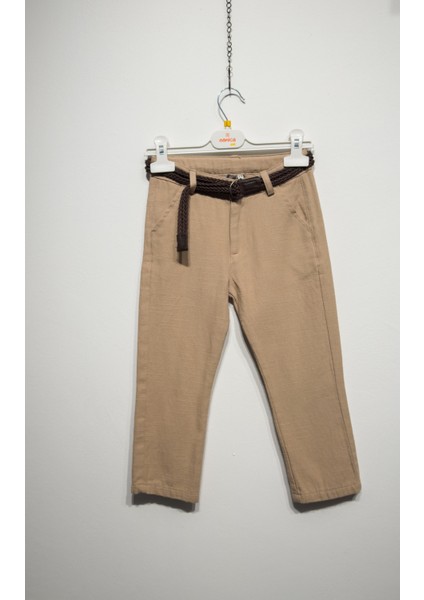 Kemerli Keten Pantolon