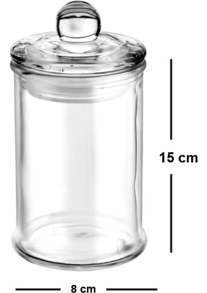 Luxury Vakum Kapaklı Cam Baharatlık Kavanoz 150 ml 1 Adet