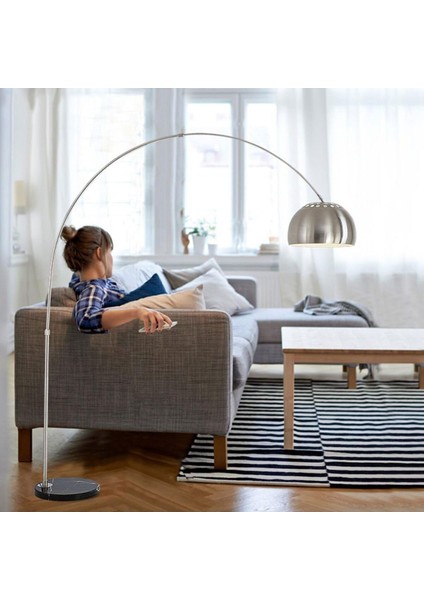 9907-1 Deve Boynu Mermer Ayaklı Lambeder Silver Büyük modelleri