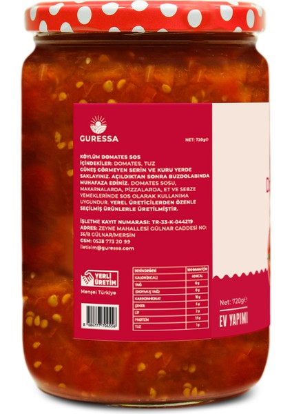 Köylüm Domates Sos 720 Gr Doğal Ev Yapımı fırsatları