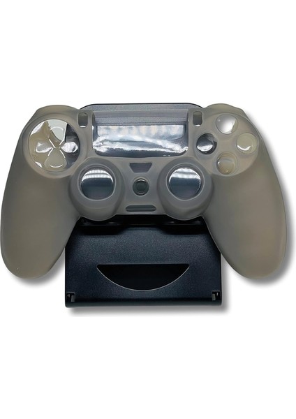 Ps4 Joystick Uyumlu Silikon Kılıf Koruyucu Kılıf Gri