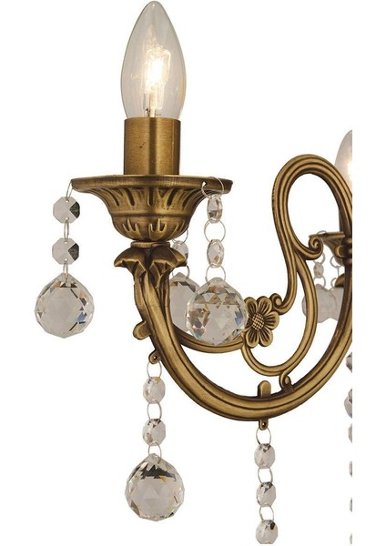 Beyza 3lü Eskitme Döküm Taşlı Modern Otantik Tasarım Metal Lambader modelleri