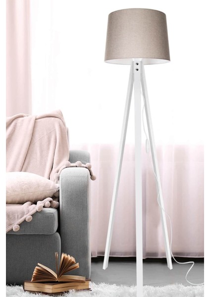 Deko Lambader Beyaz Ayak / Kum Beji Şapka