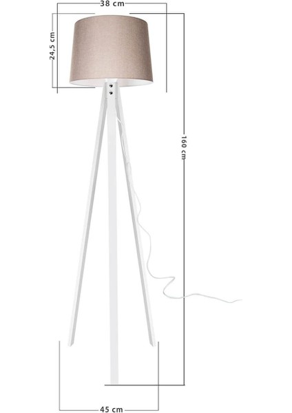 Deko Lambader Beyaz Ayak / Kum Beji Şapka fırsatları