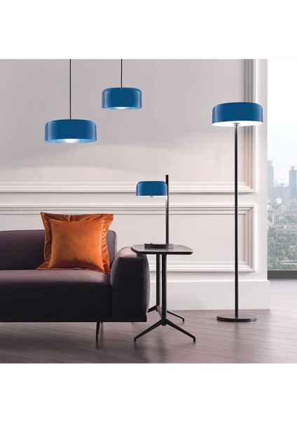 Gio Modern Tasarım Retro Metal Lambader 160 cm (Lacivert)