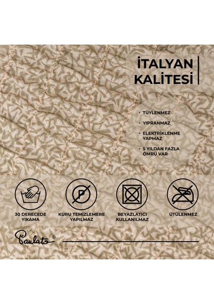 Lastikli Esnek ve Yıkanabilir 3 Kişilik Koltuk Örtüsü Çekyat Kanepe Kılıfı - Bej