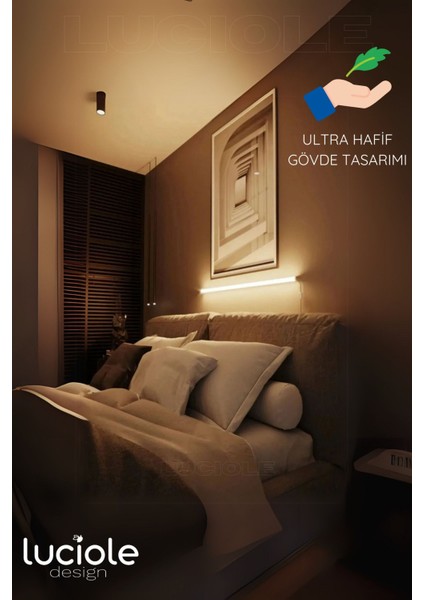 Renkli LED Lambader Yapışkanlı 1 Metre Her Alana Uygun Uzaktan Kumandalı Wpembe Modlu indirimleri