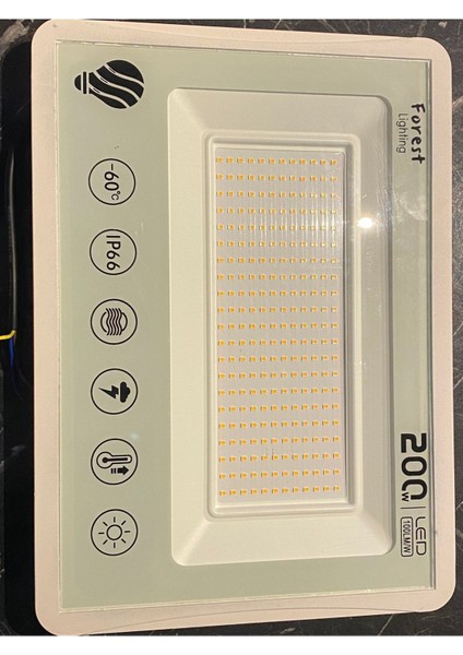 200 W Projektör Slim LED 3200 K