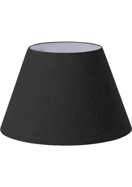 Pratik Siyah Konik Kumaş Yedek Lambader Başlığı