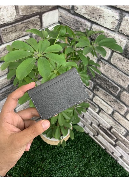 Hakiki Deri Antrasit Kartlık (T1516)