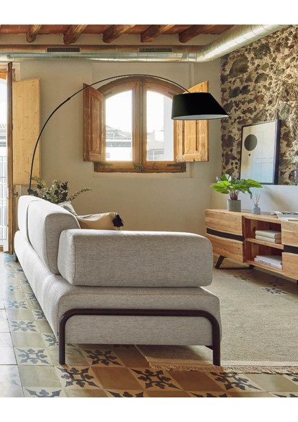 Deve Boynu Mermer Ayaklı Tasarım Lambader