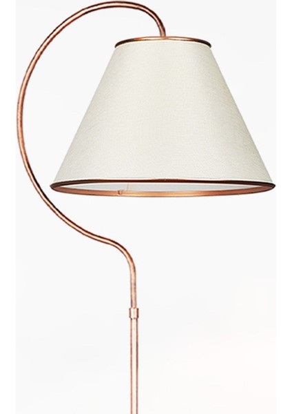 Aydınlatma Lambader Bronz Alice Elips Siyah Bakır Patine Bronz Çember Krem Şapka