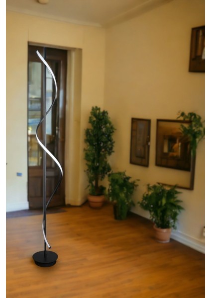 Violet Modern Tasarım Siyah Renk Gün Işığı Ledli Salon - Yatak Odası LED Lambader