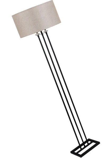 Lona Siyah Taşlı Lambader Açık Kahve Silindir Şapka Oturma Odası Salon Lambader fırsatları