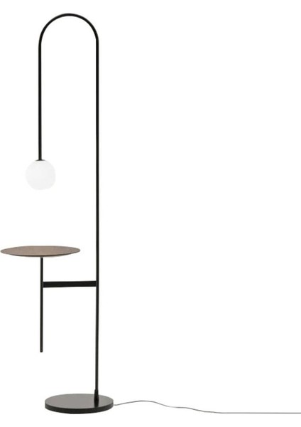 Modern Tasarım Metal Sehpalı Lambader