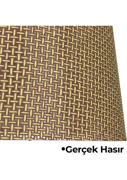 Hasır Kahve Doğal Lambader Şapkası fiyatları