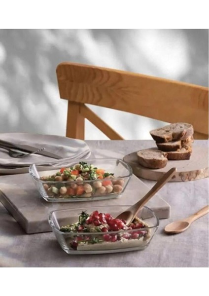 Luxury 54673 Tokio Cam 2li Çerezlik Meze Servis Tabağı Kahvaltılık 14CM 1 Adet